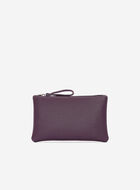 Pochette moyenne à glissière en cuir Cervino