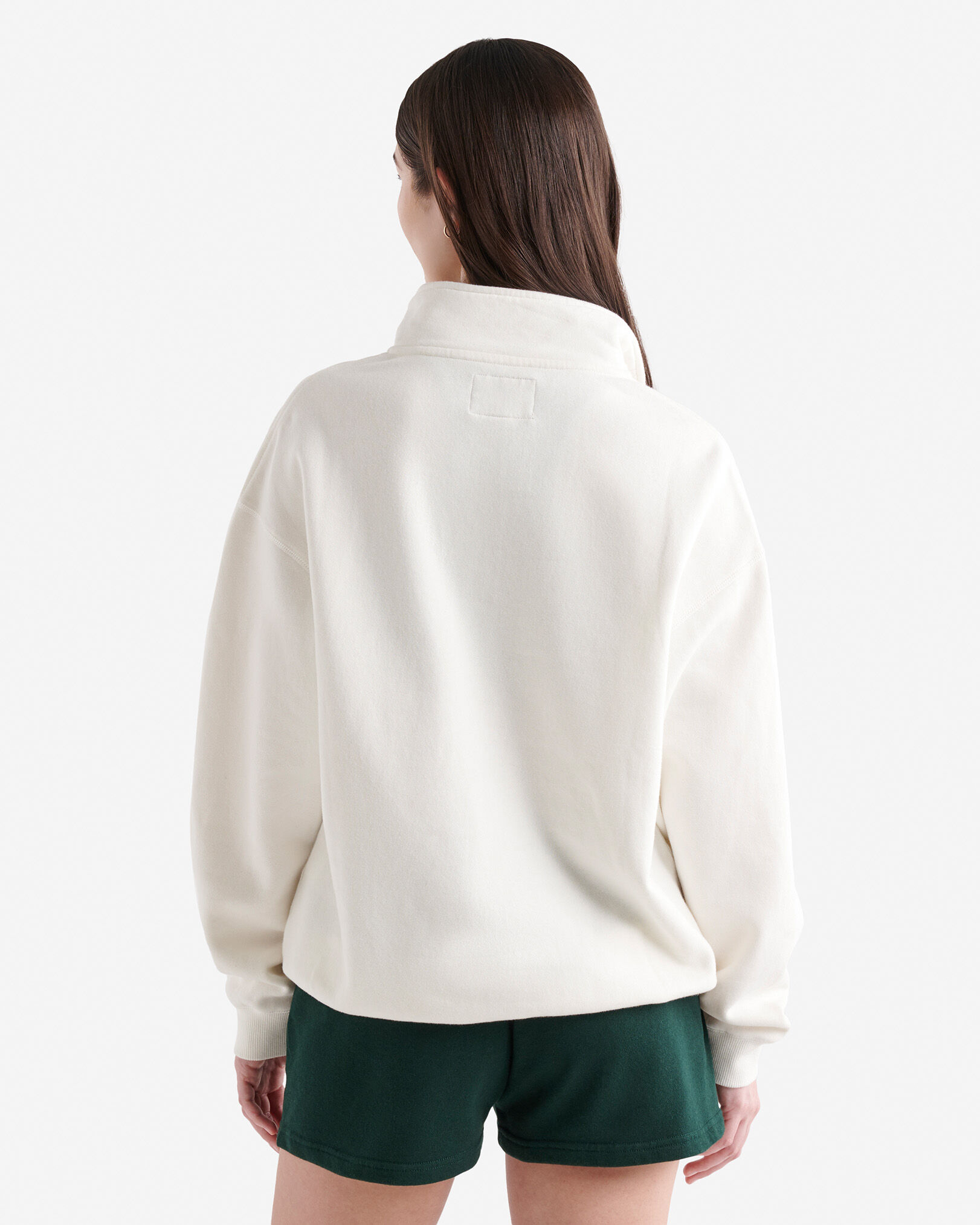 Organic Cooper Relaxed Half Zip Stein