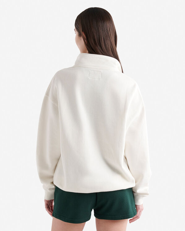 Chandail à col à glissière décontracté Cooper en coton bio