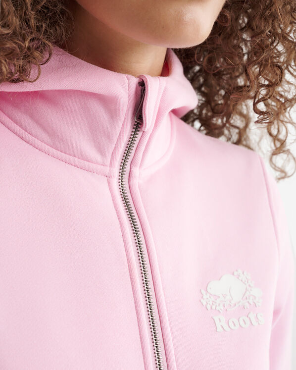 Chandail &agrave; capuchon et glissi&egrave;re ajust&eacute; en coton bio Cooper