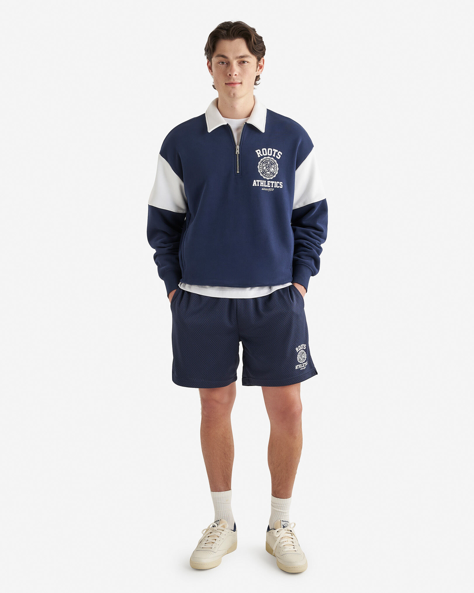 Legacy Crest Half Zip Polo