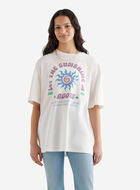 Womens Positive Vibes Relaxed T-shirt