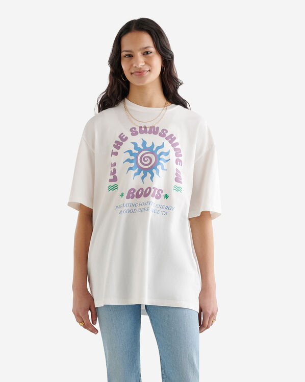 T-shirt décontracté Positive Vibes pour femme