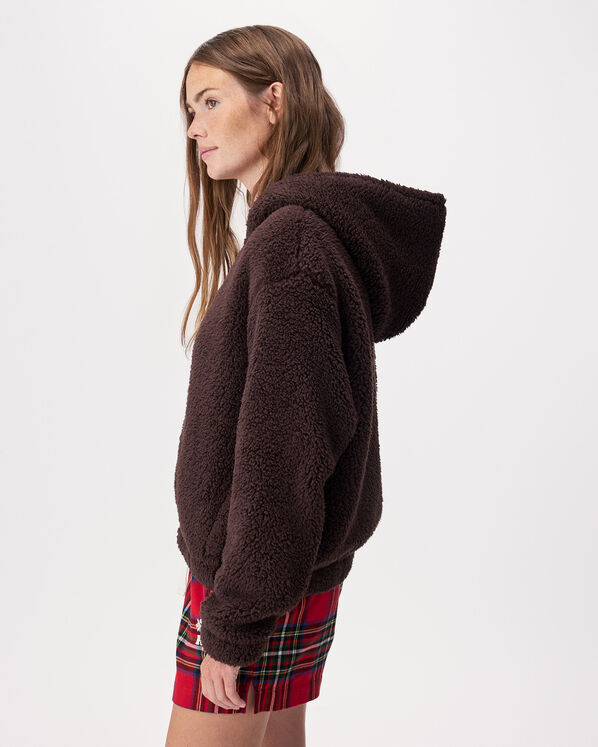 Manteau &agrave; capuchon et glissi&egrave;re en mouton molletonn&eacute; Creekside