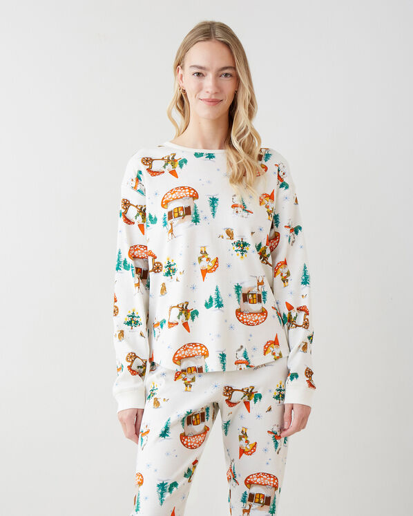 Womens Winter Wonderland Pajama Top