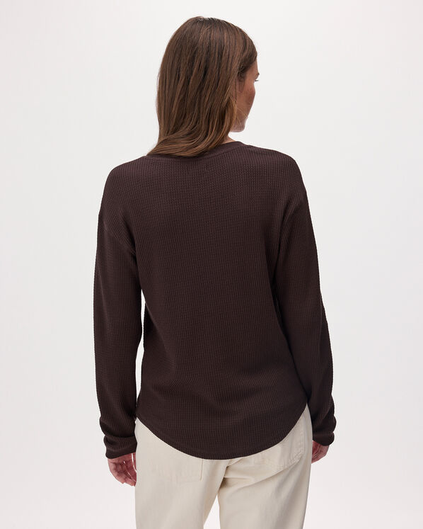 Waffle Long Sleeve Top