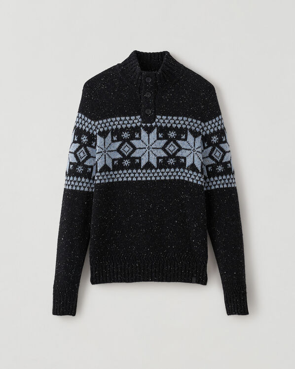 Luxe Wool Fair Isle Mock