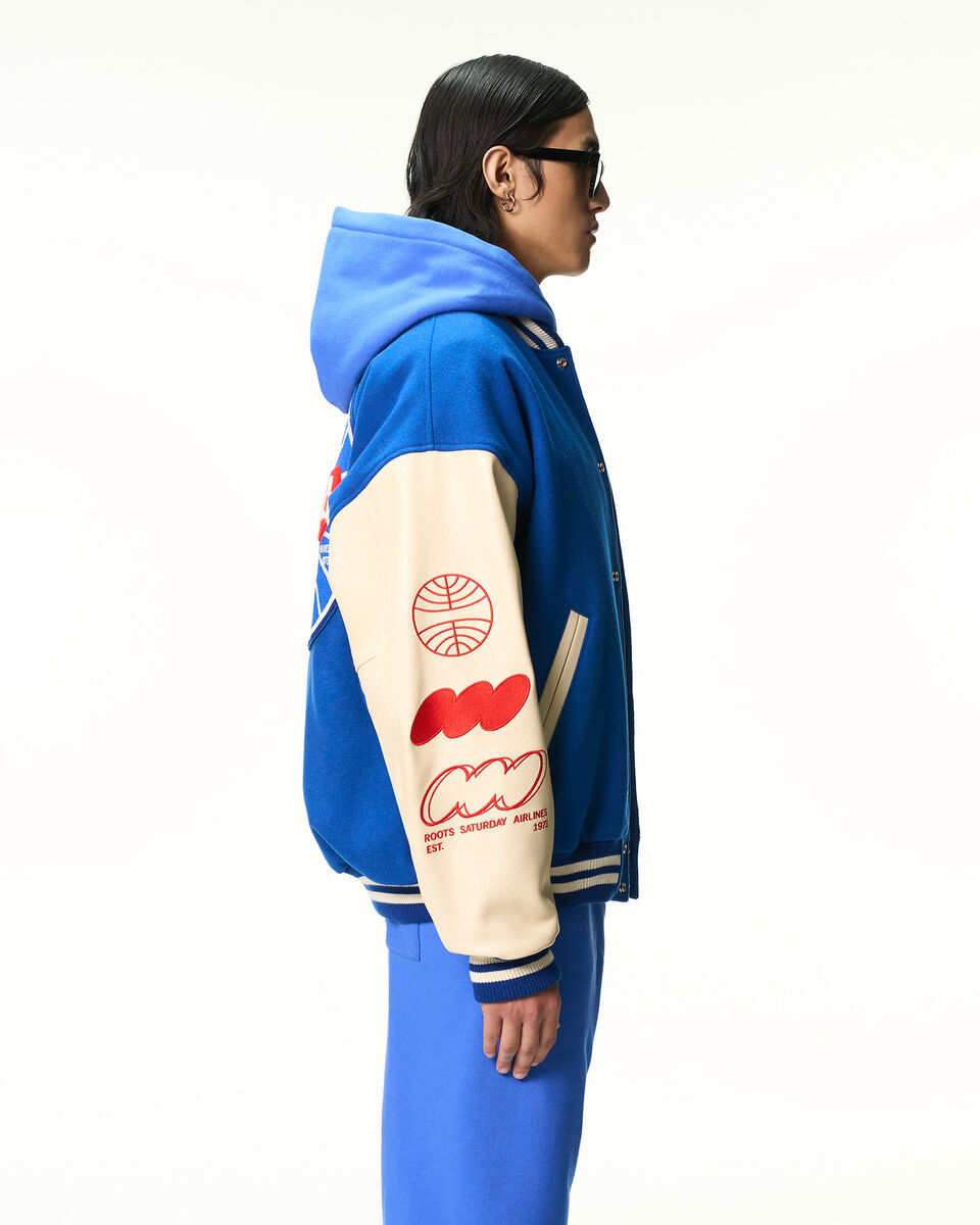 Blouson universitaire Roots X Mr. Saturday