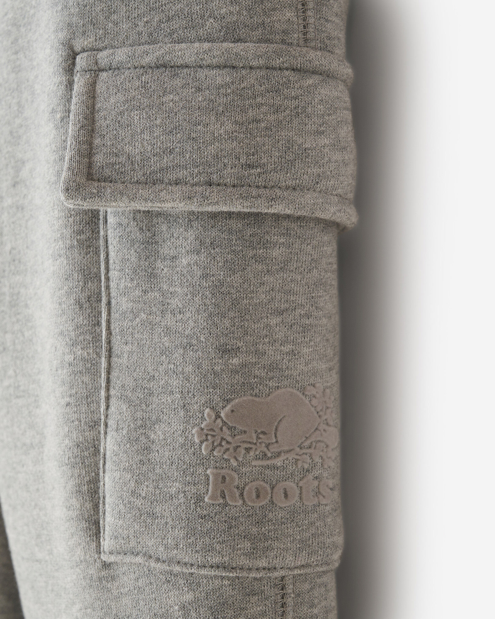 Pantalon cargo décontracté en molleton de coton bio Cooper pour tout-petits