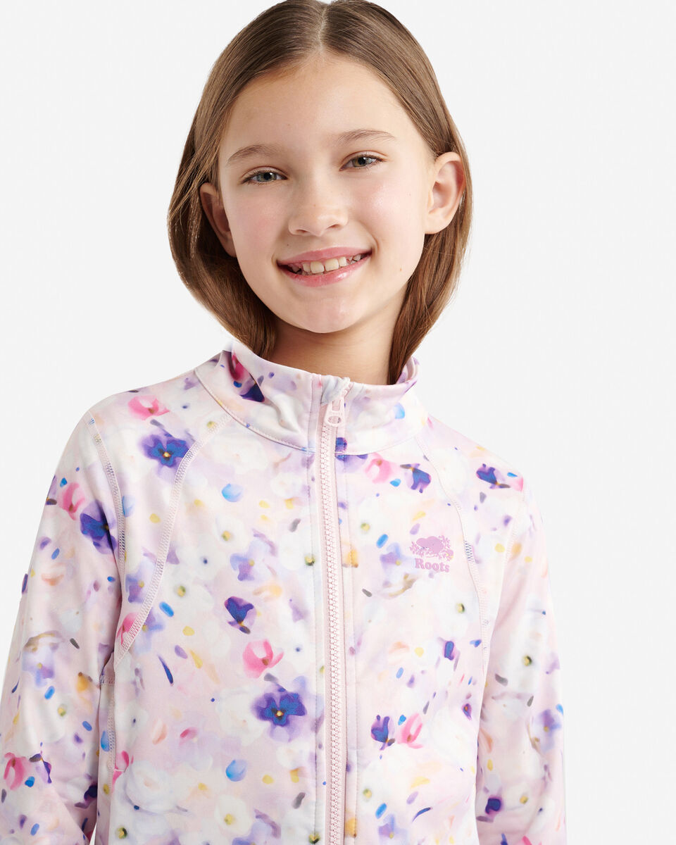 Blouson d&rsquo;athl&eacute;tisme sport ajust&eacute; pour filles