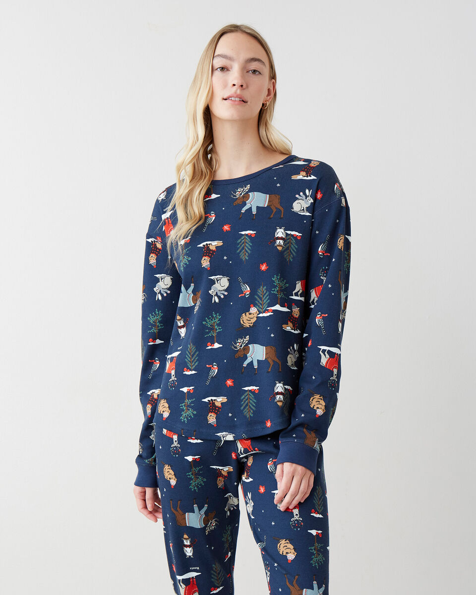 Womens Winter Wonderland Pajama Top
