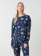 Womens Winter Wonderland Pajama Top