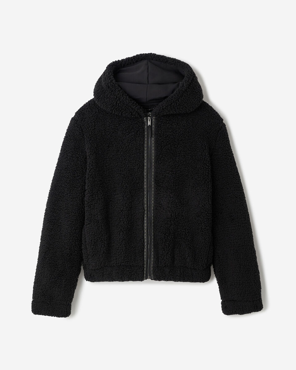 Manteau &agrave; capuchon et glissi&egrave;re en mouton molletonn&eacute; Creekside
