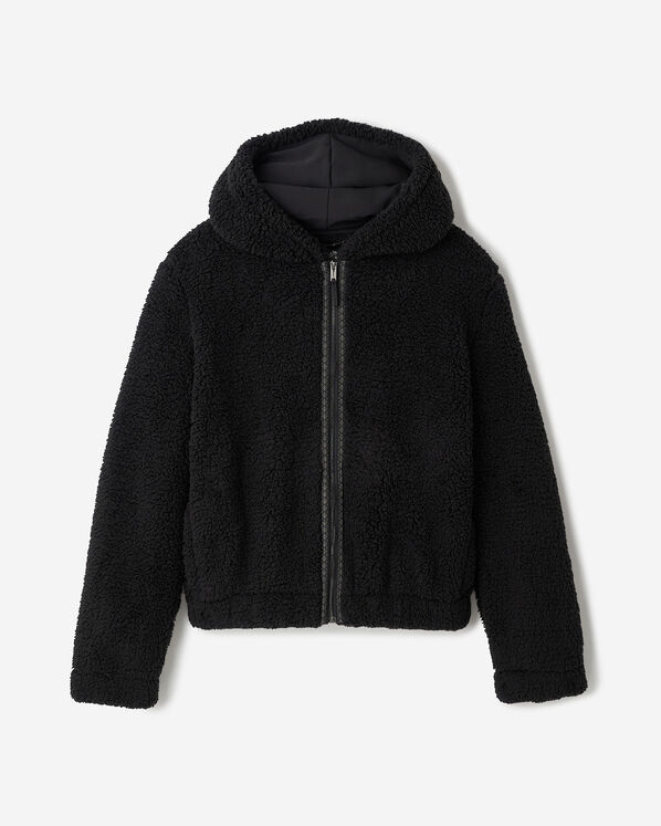 Manteau &agrave; capuchon et glissi&egrave;re en mouton molletonn&eacute; Creekside