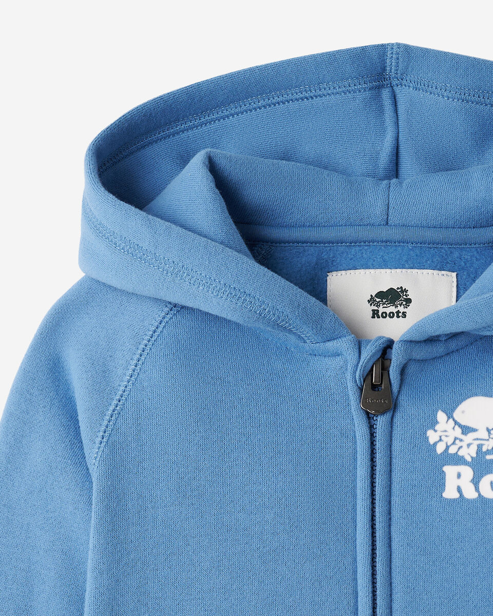 Chandail original à capuchon et glissière en coton bio pour tout-petits