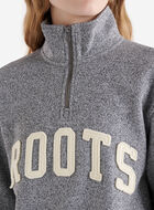 Roots Applique Half Zip Stein