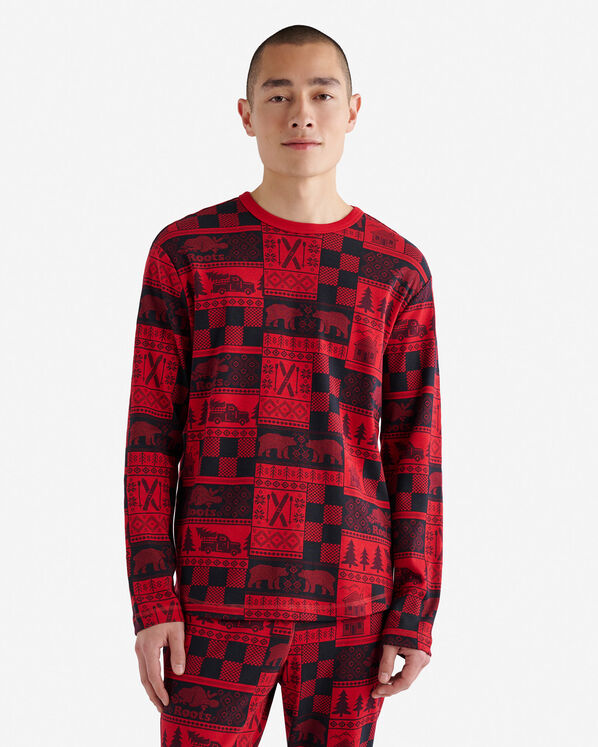 Mens Holiday Pajama Top