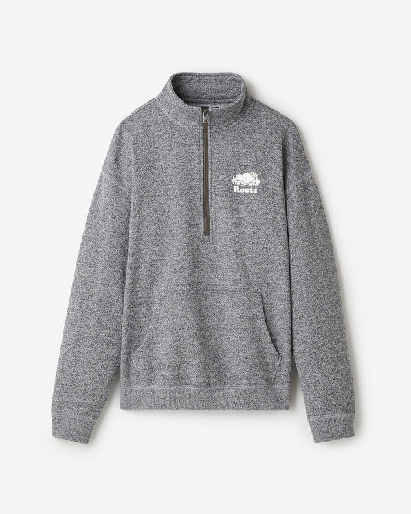 Organic Cooper Relaxed Quarter Zip Stein