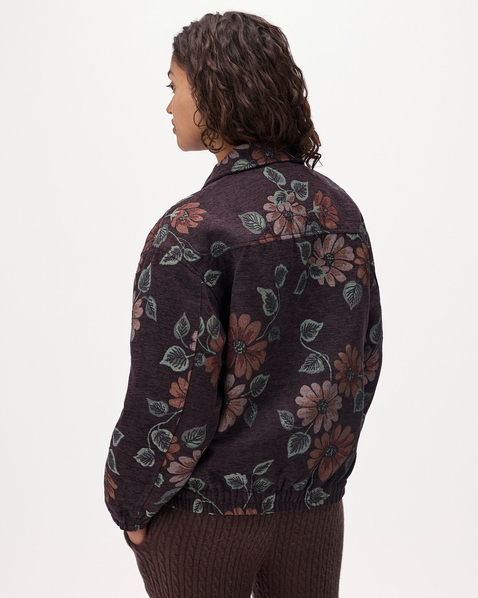 Floral Jacquard Jacket