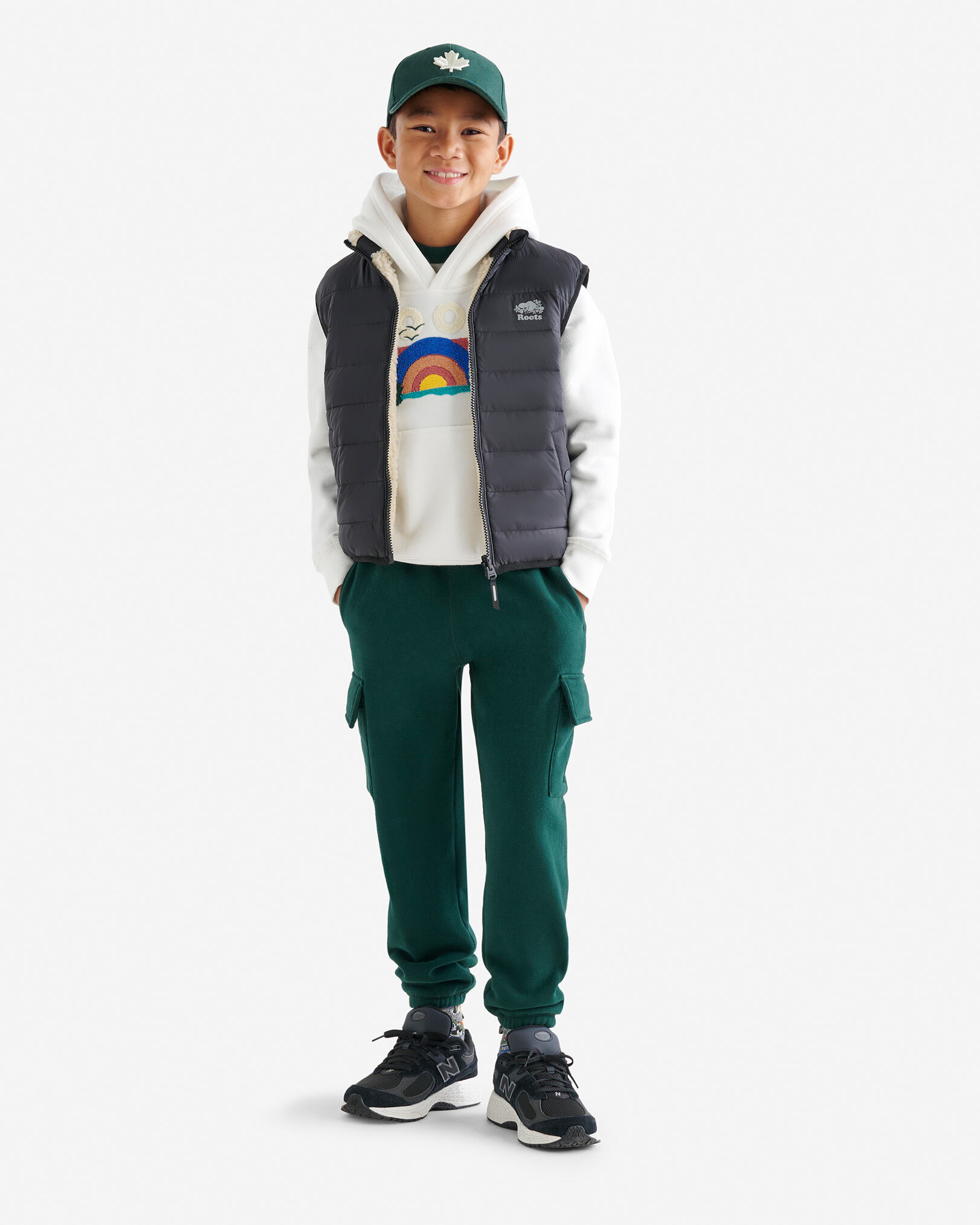 Kids down vest top