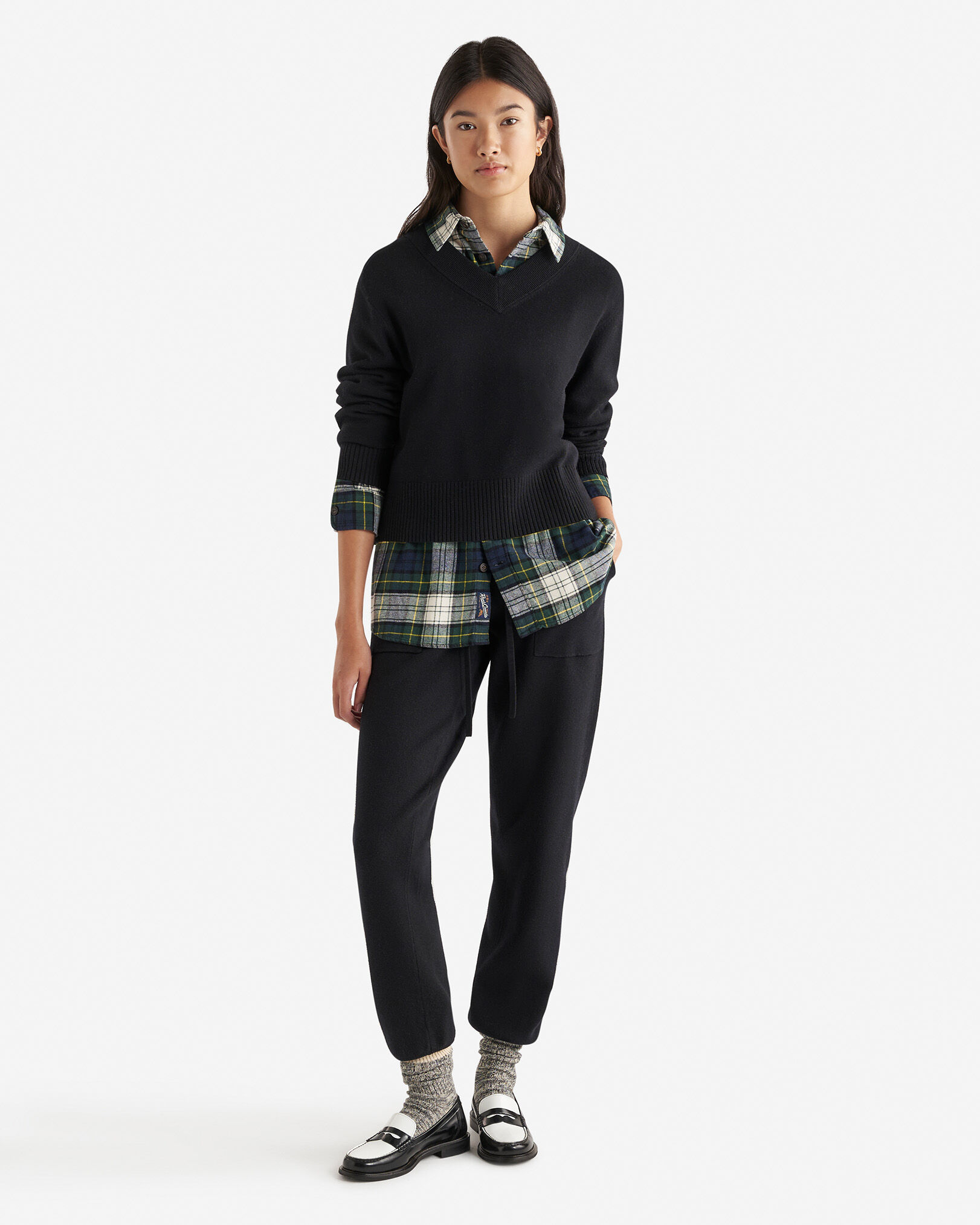 Roots Bowen Sweater Jogger Pants in Black