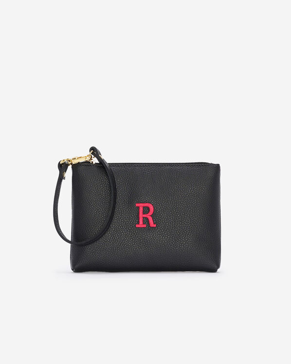 Monogram Wristlet Black