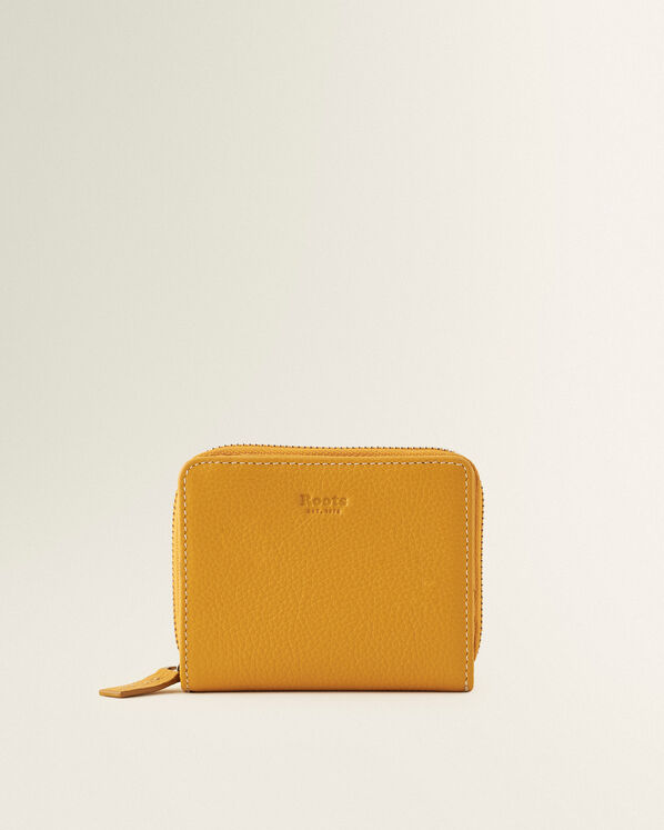 Petite pochette à glissière en cuir Cervino