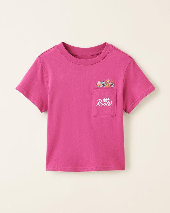 Toddler Floral Pocket T-Shirt