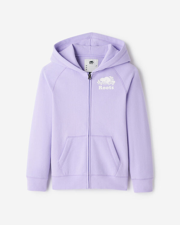 Chandail original à capuchon et glissière en coton bio pour enfants