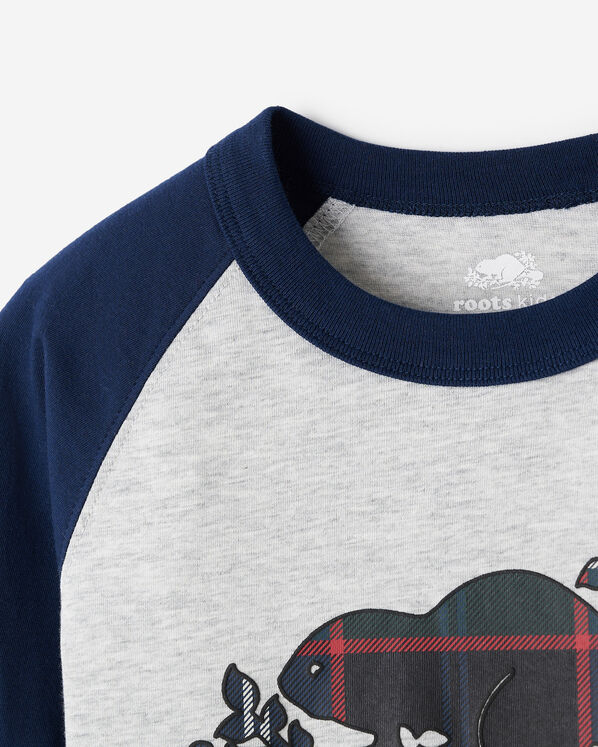 Kids Plaid Baseball T-Shirt