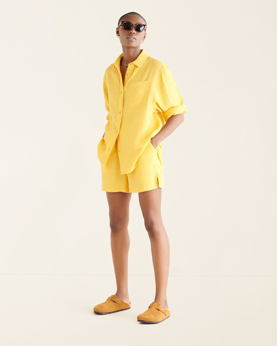 Short 3,5 po en gaze de coton Isla