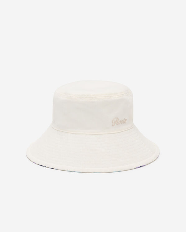 Chapeau style p&ecirc;cheur r&eacute;versible floral