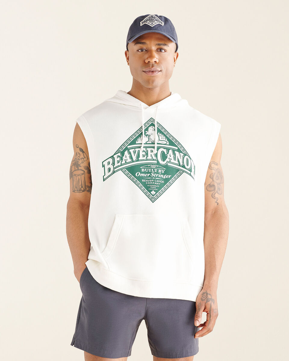 Beaver Canoe Sleeveless Hoodie Gender Free