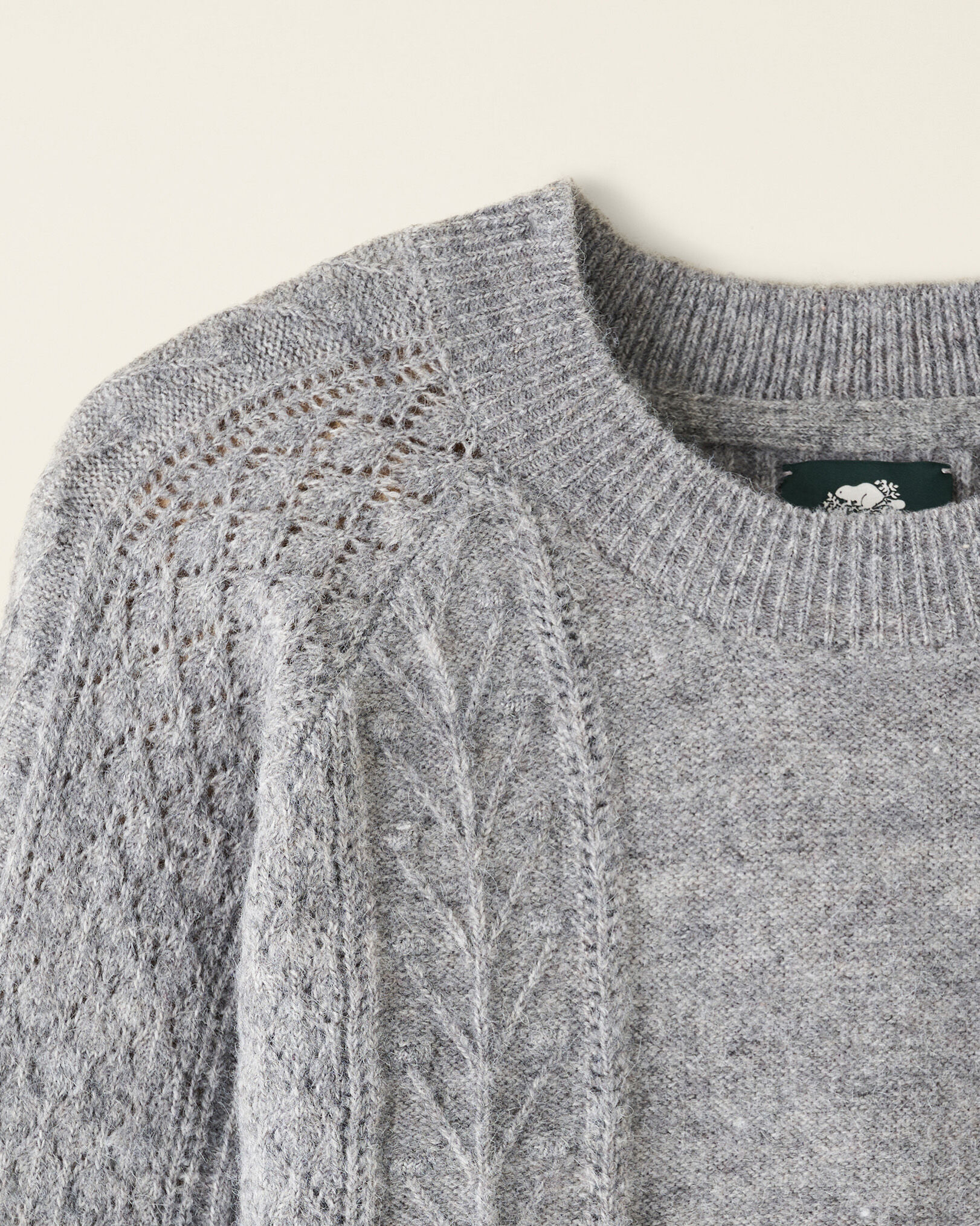 Pointelle sweater outlet