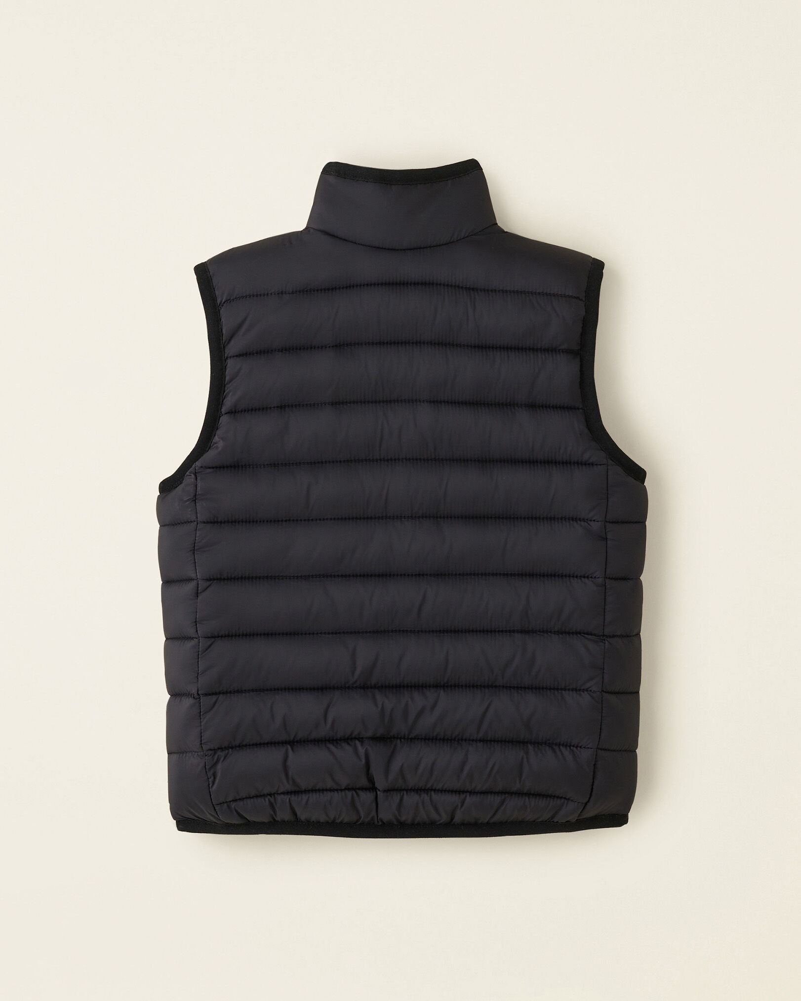 Boys black puffer vest top