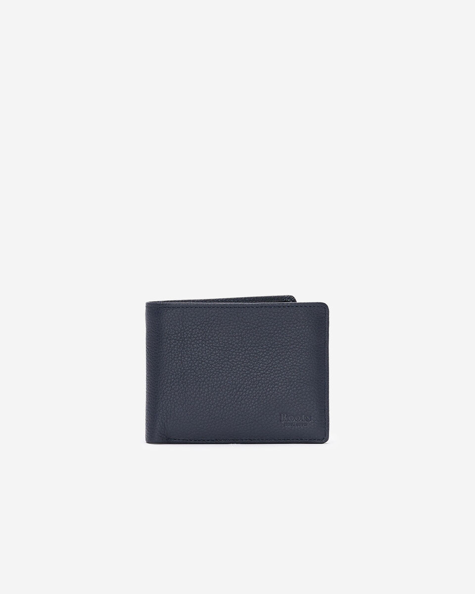 Portefeuille mince &agrave; rabat lat&eacute;ral en cuir Cervino