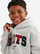 Kids Plaid Applique Hoodie