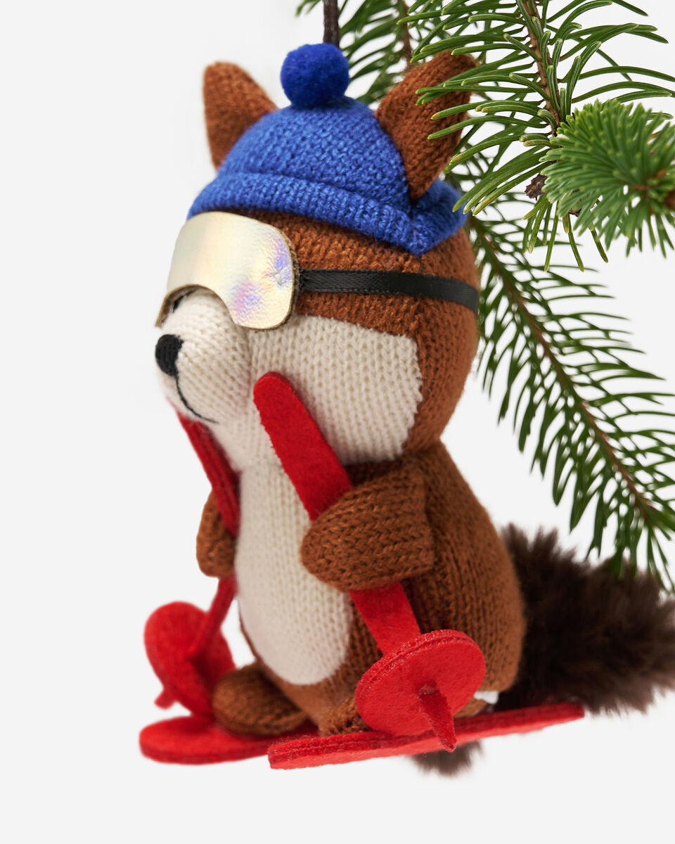 Skiing Squirrel Ornament