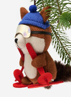 Skiing Squirrel Ornament