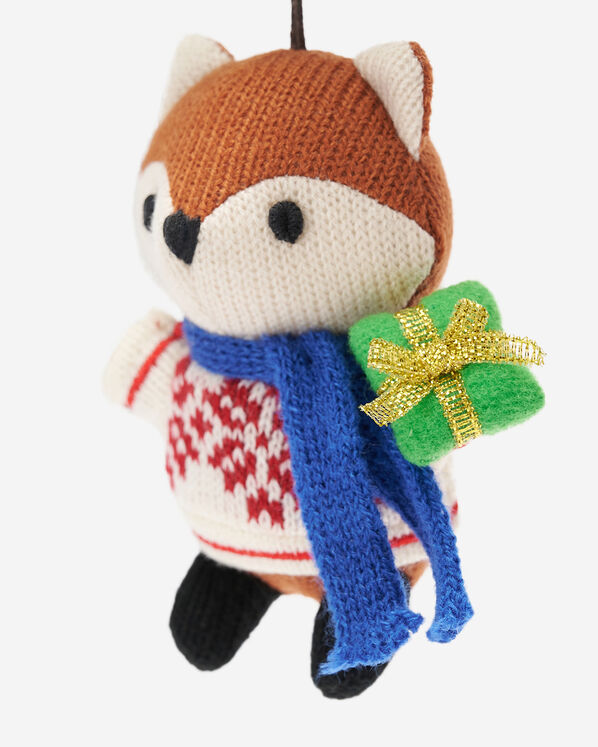 Fair Isle Fox Ornament
