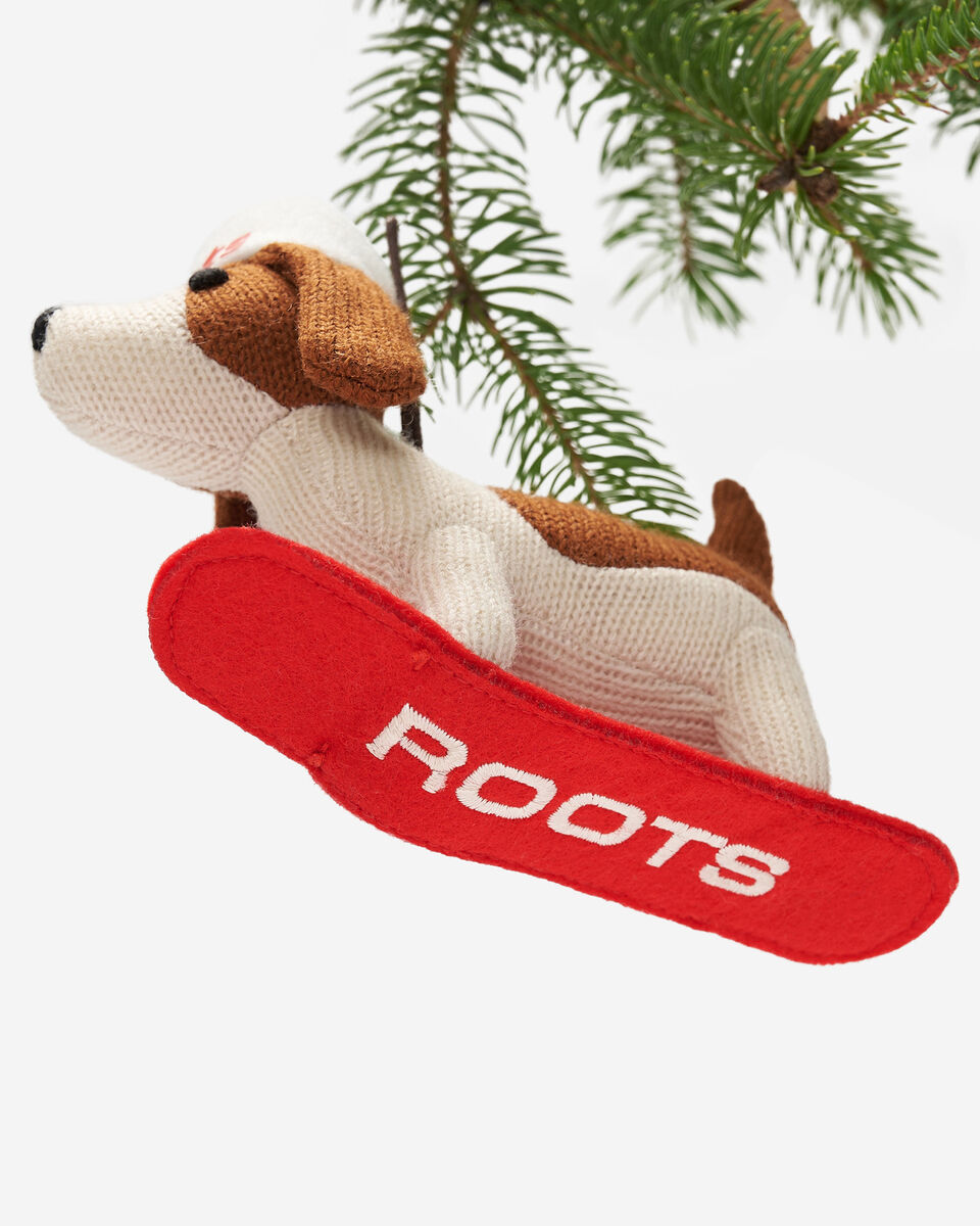 Snowboard Beagle Ornament