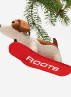 Snowboard Beagle Ornament