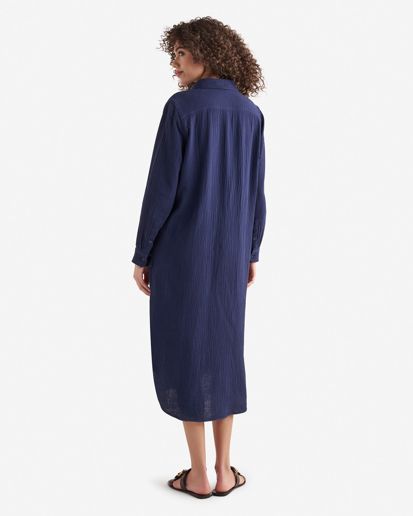 Isla Cotton Gauze Shirt Dress