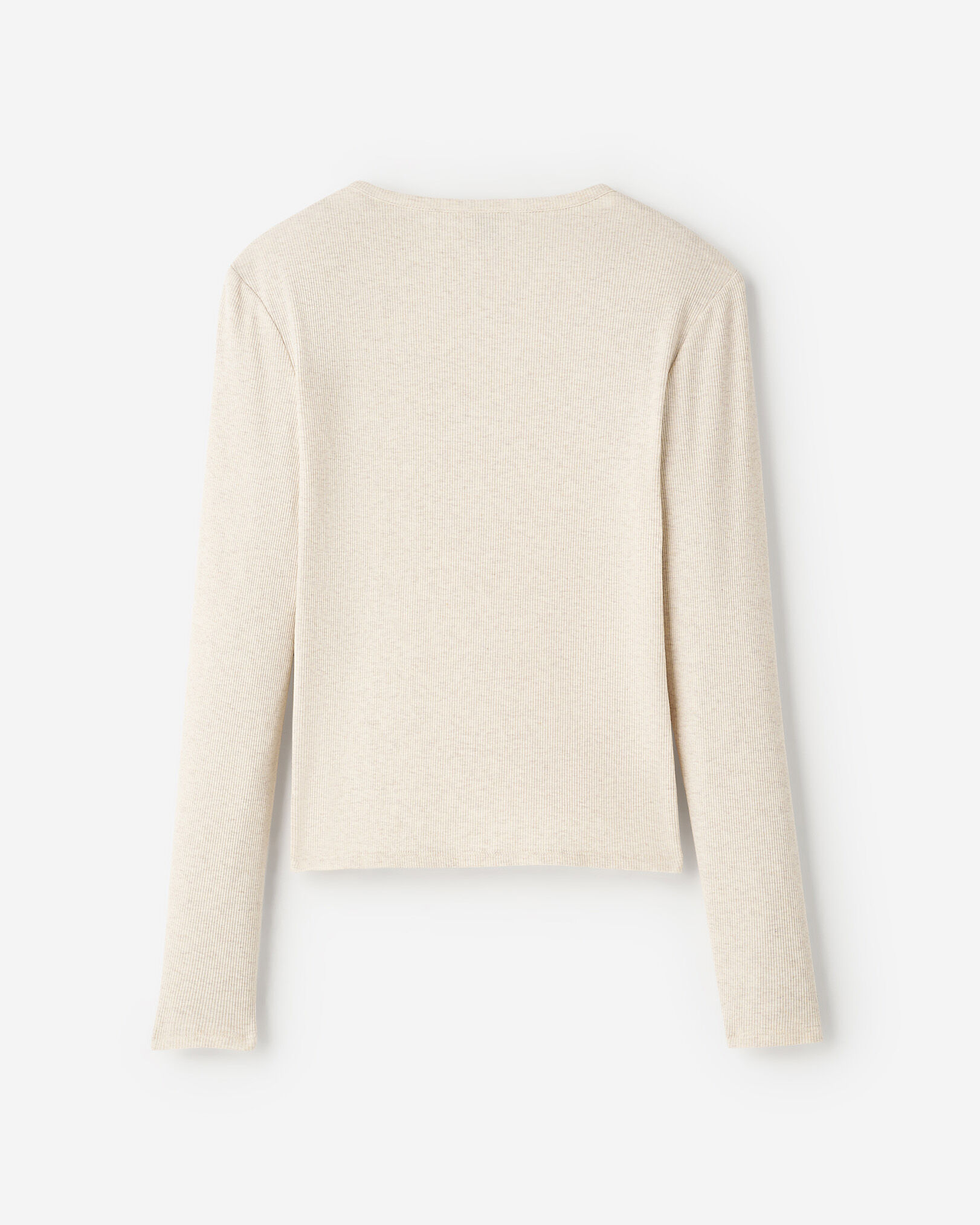 Chandail henley ajusté à manches longues en tissu côtelé Roam