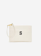 Monogram Wristlet Ivory