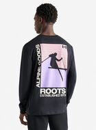 T-shirt à manches longues rétro alpin pour homme