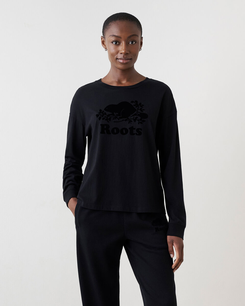 Womens Organic Cooper Beaver Long Sleeve T-shirt