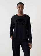 Womens Organic Cooper Beaver Long Sleeve T-shirt