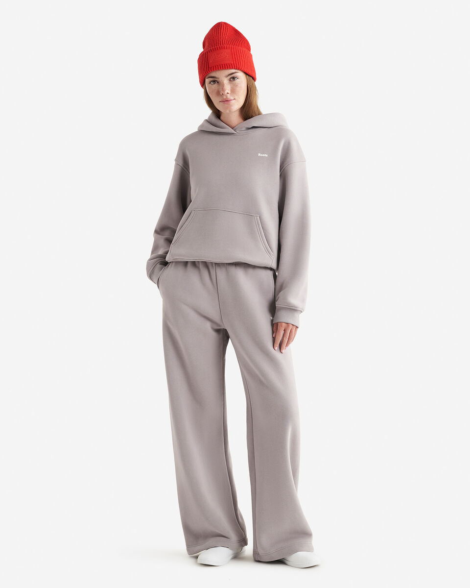 Pantalon en molleton nuage à jambe large