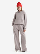 Pantalon en molleton nuage à jambe large